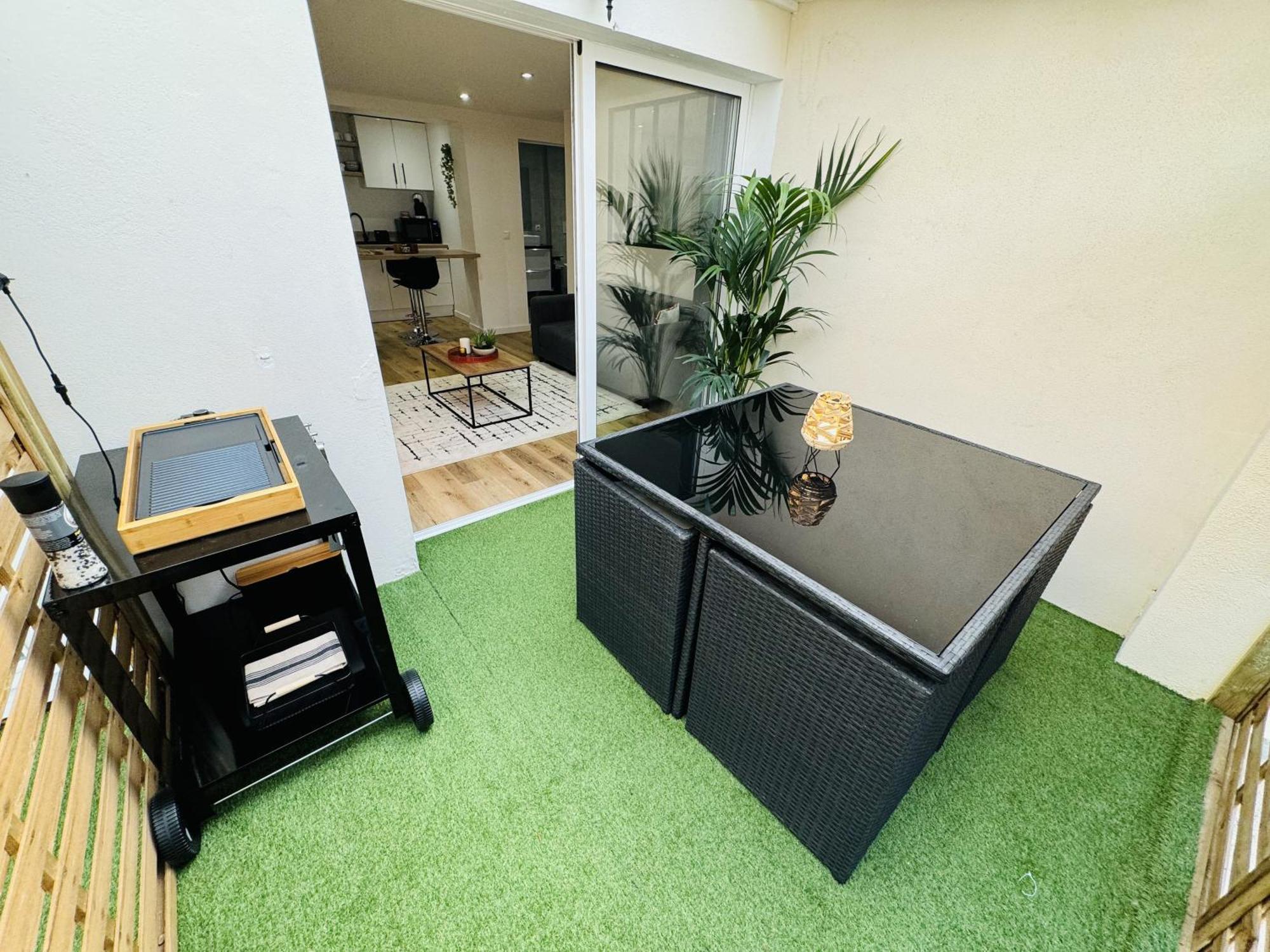 Le Bel Aire - Terrasse - Wifi Lägenhet Bègles Exteriör bild